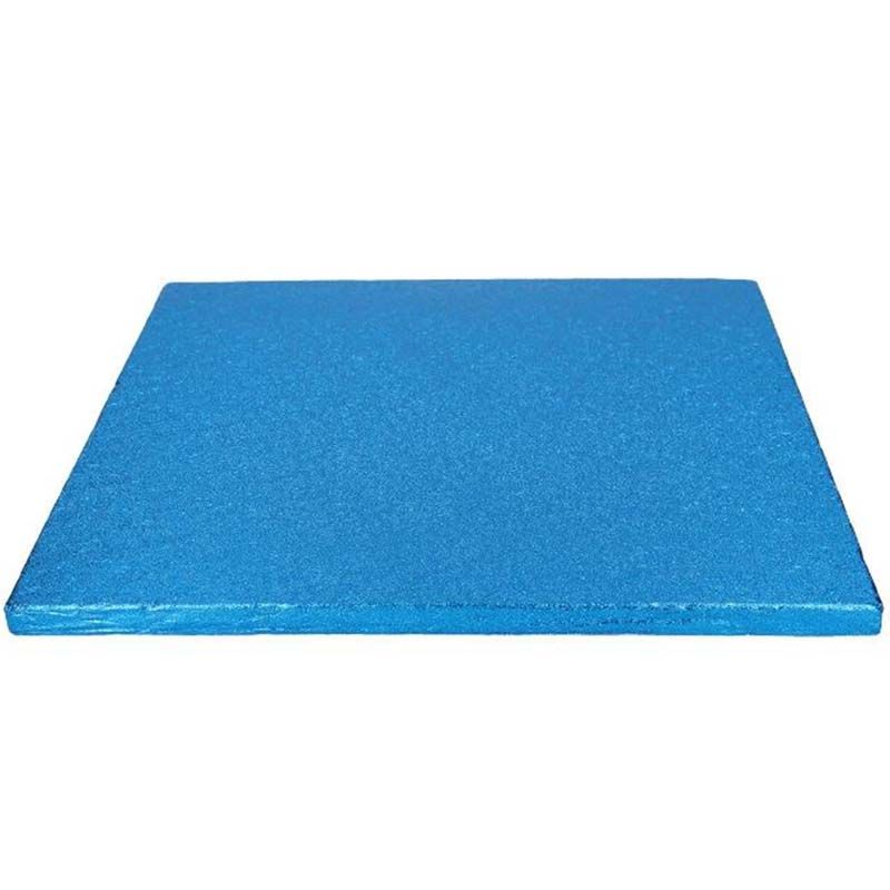Tortenplatte Kuchenplatte Quadrat Blau 30 cm